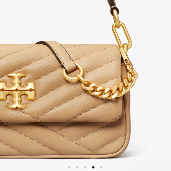 TORY BURCH NWT 💯AUTHENTIC Kira Chevron Flap - Picture 3 of 8